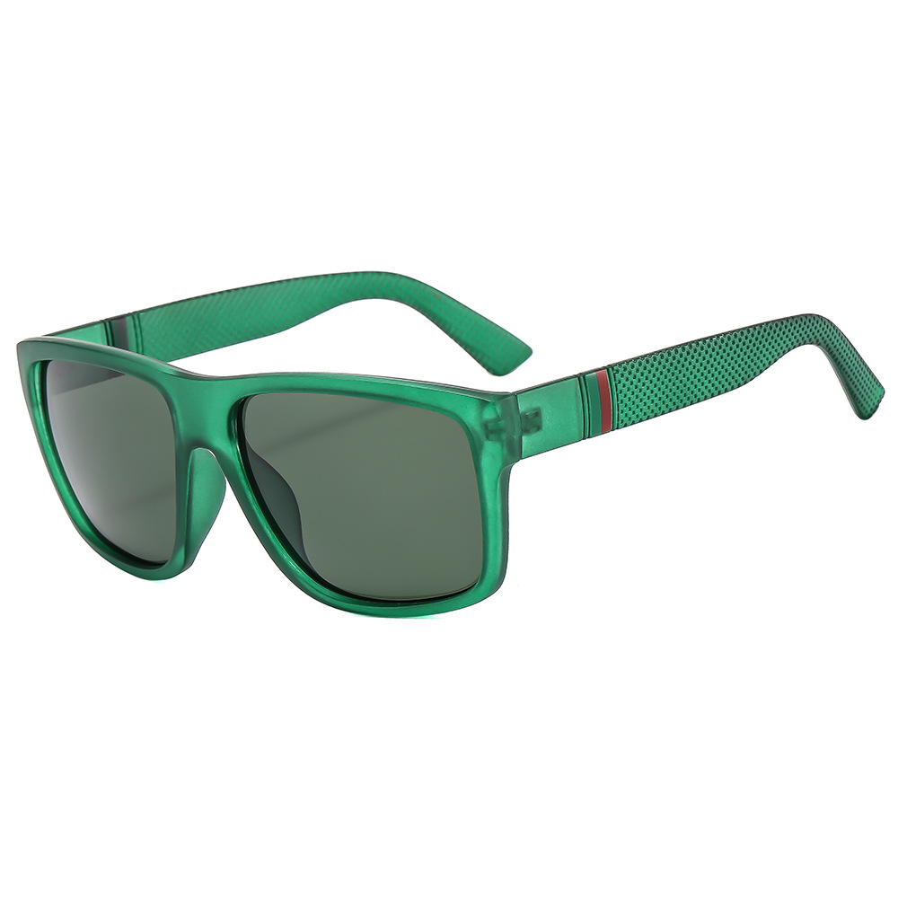 Cross-border 363 fashionable men's driving polarized sunglasses, outdoor casual sunglasses, retro large frame glasses wholesale Item Picture