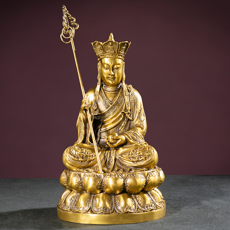 Manufacturers Wholesale Brass Saha Three Holy Copper Avalokitesvara Copper Buddha Copper Tibetan Buddha Decoration Home Blessing Buddha Specification drawing