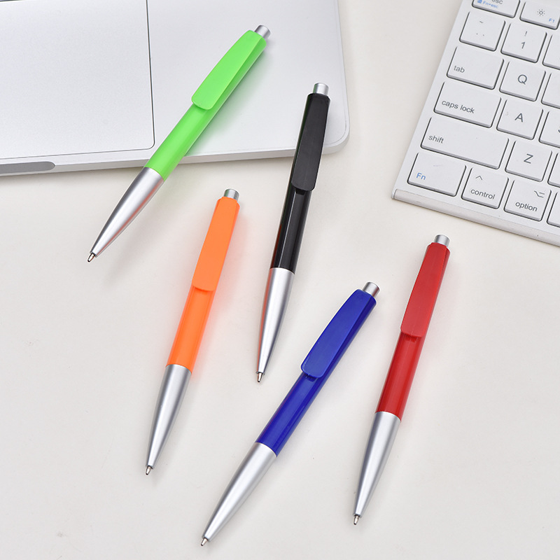 Printable Logo Color Light Rod Ballpoint Pen Student Gifts Press Pen Business Hotel Conference Plastic Pen Wholesale Application Scenario