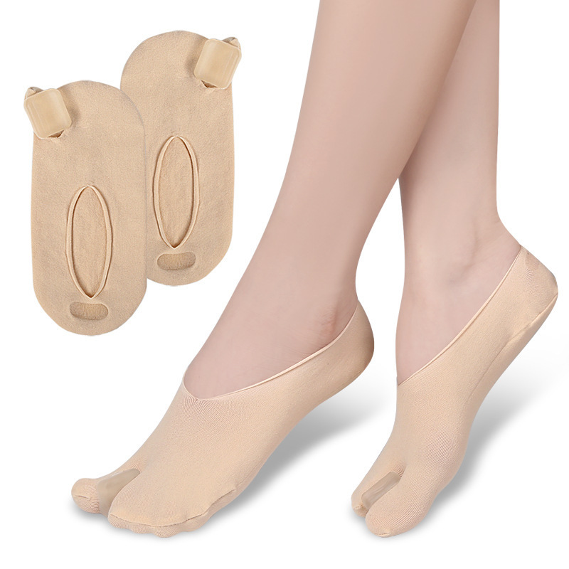 Thin, wear-resistant and invisible two-toed boat socks details Picture