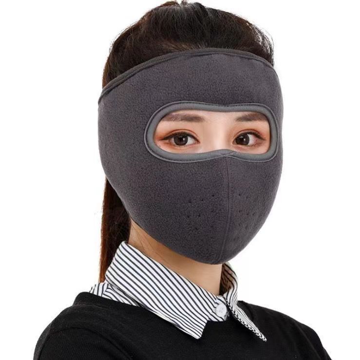 Autumn and winter face masks for warmth, thickened neck, neck and ear protection, men and women to keep warm in winter, full-face masks for electric bike riding Item Picture
