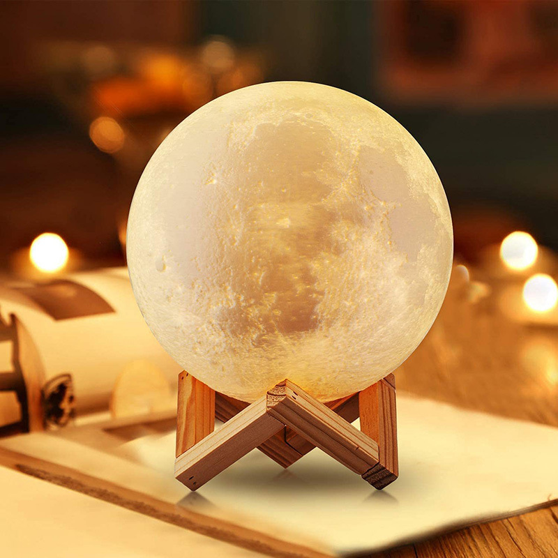 Pvc Moon Light Diy Star Moon Light Usb Charging 3D Night Light Led Table Lamp Atmosphere Light Remote Control Light Wholesale details Picture