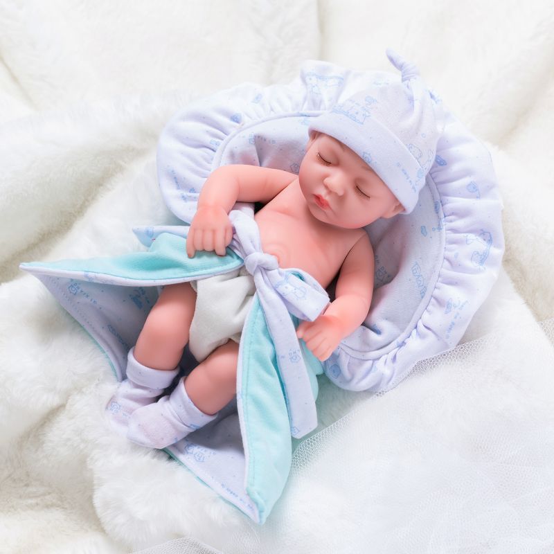 10寸婴儿娃娃仿真娃娃睡萌闭眼重生娃娃reborn doll搪胶娃娃批发
