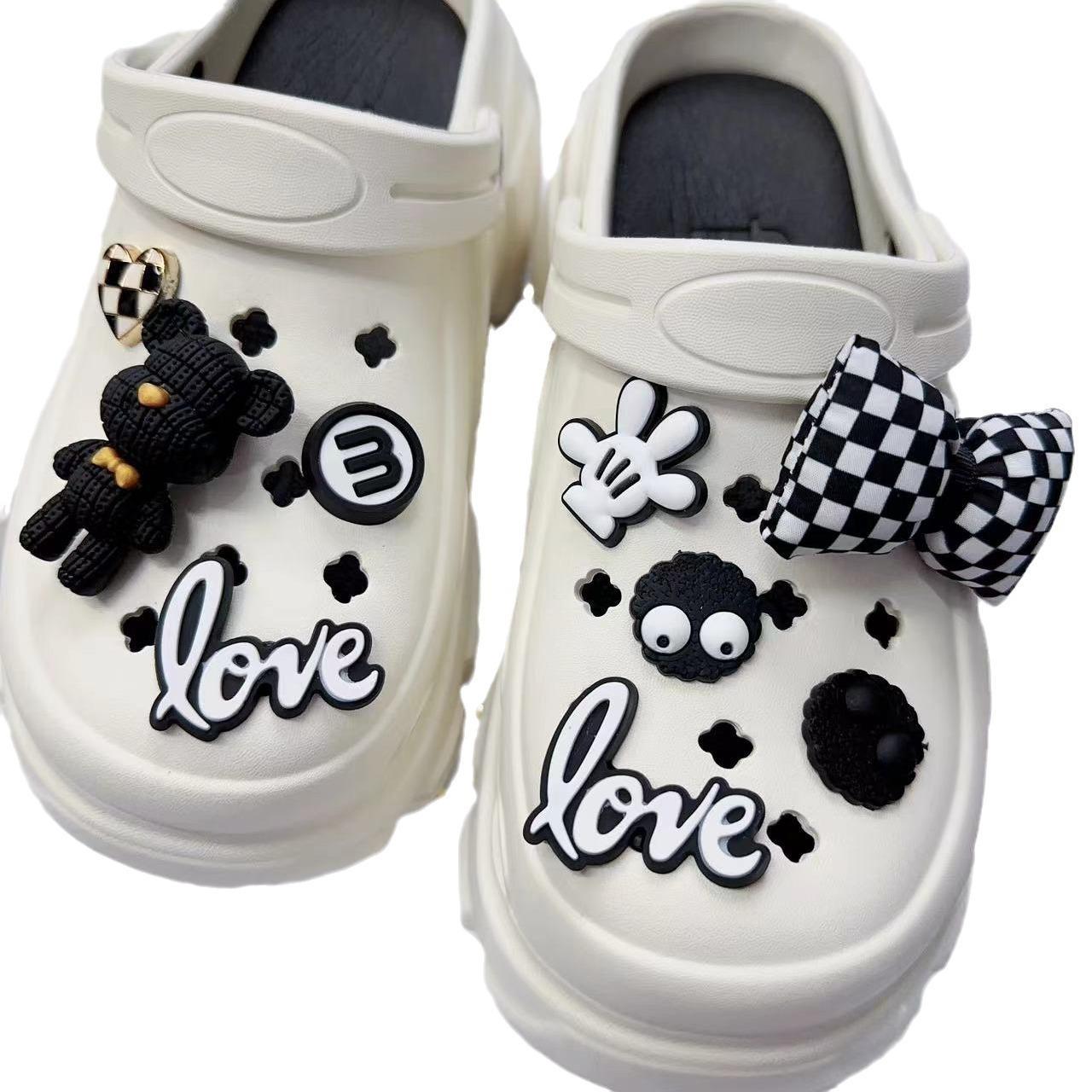 Cross Cross Crocs Diy Accessories Removable Decorative Buckle Cartoon Shoes Flower Shoe Buckle Upper Accessories Item Picture