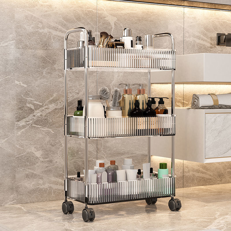 Bathroom Cosmetics Multi-Layer Storage Cabinet Mobile Cart Storage Rack Snack Nail Art Storage Rack Rs-500668 details Picture