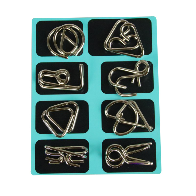 创意解环智力M扣全套学生益智鲁班锁儿童手持解闷孔明锁套装批发详情图5