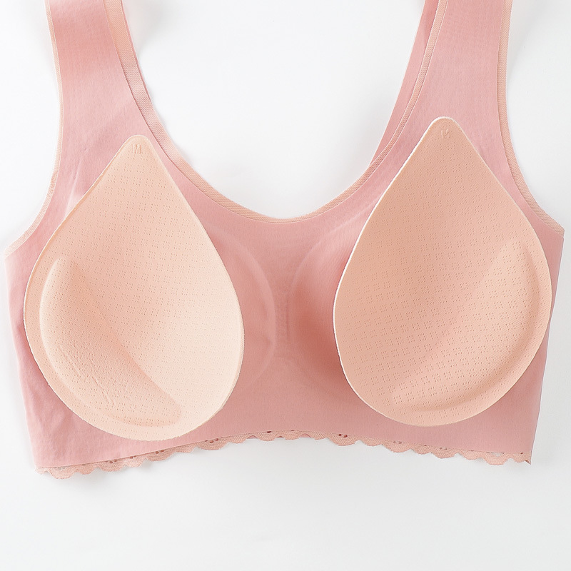 Thai latex 4.0 seamless backless lingerie Women's one-piece, frameless vest, close-in sports and sleep bra Application Scenario