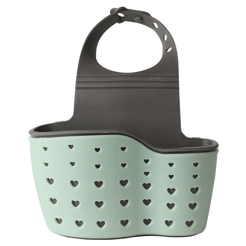 Double Vertical Sink Sponge Drain Hanging Bag Sink Storage Rack Hanging Basket Faucet Storage Rack Draining Basket Item Picture
