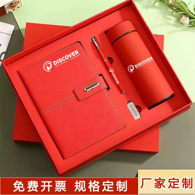 Customized a5 notebook insulated cup gift box set, high-end business office meeting notebook as a souvenir with logo