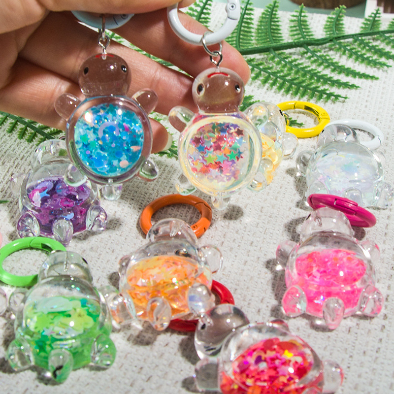 New night glow film turtle keychain ins sweet and girlish blind box blind bag student pendant accessory Specification image