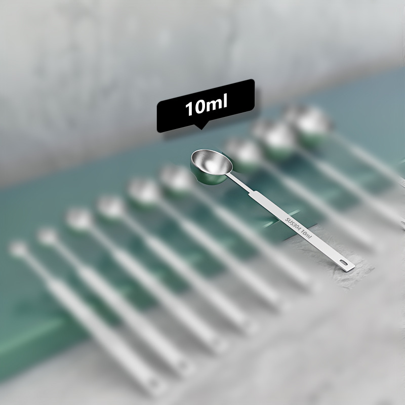304 Stainless Steel Quantitative Spoon Coffee Milk Powder With Calibration Salt Control Spoon Special 5Ml Combination Set Measuring Spoon Application Scenario