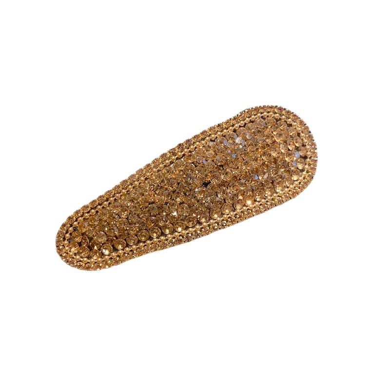 Rhine-Diamond Hair Clip 2022 Net Red Side Fringe Hair Clip New Bb Broken Hair Clip Clip High-End Top Clip Girl Hair Accessories Item Picture