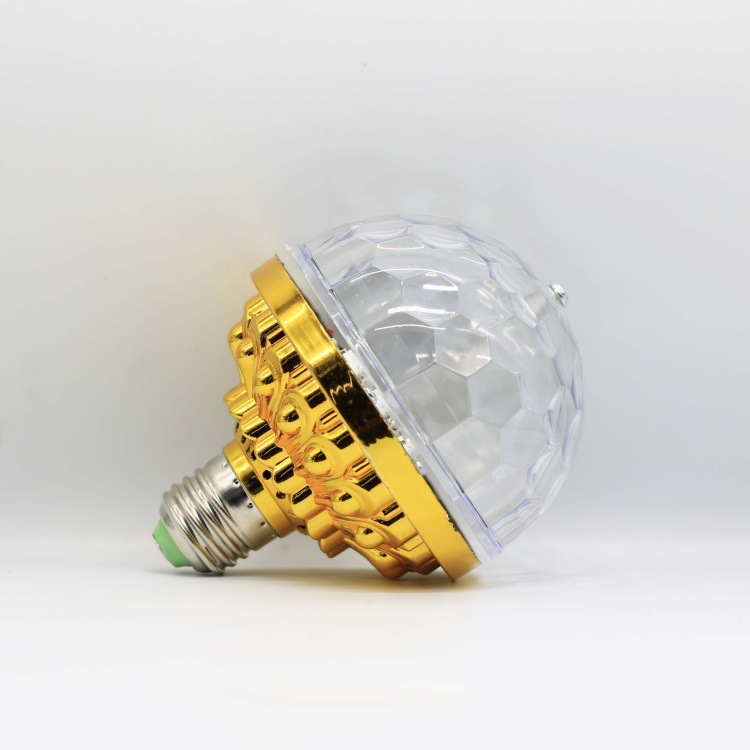 Golden Magic Ball Bungee Di Light Crystal Stage Light Atmosphere Light Projection Light Flash Colorful Rotating Magic Ball Light Specification drawing