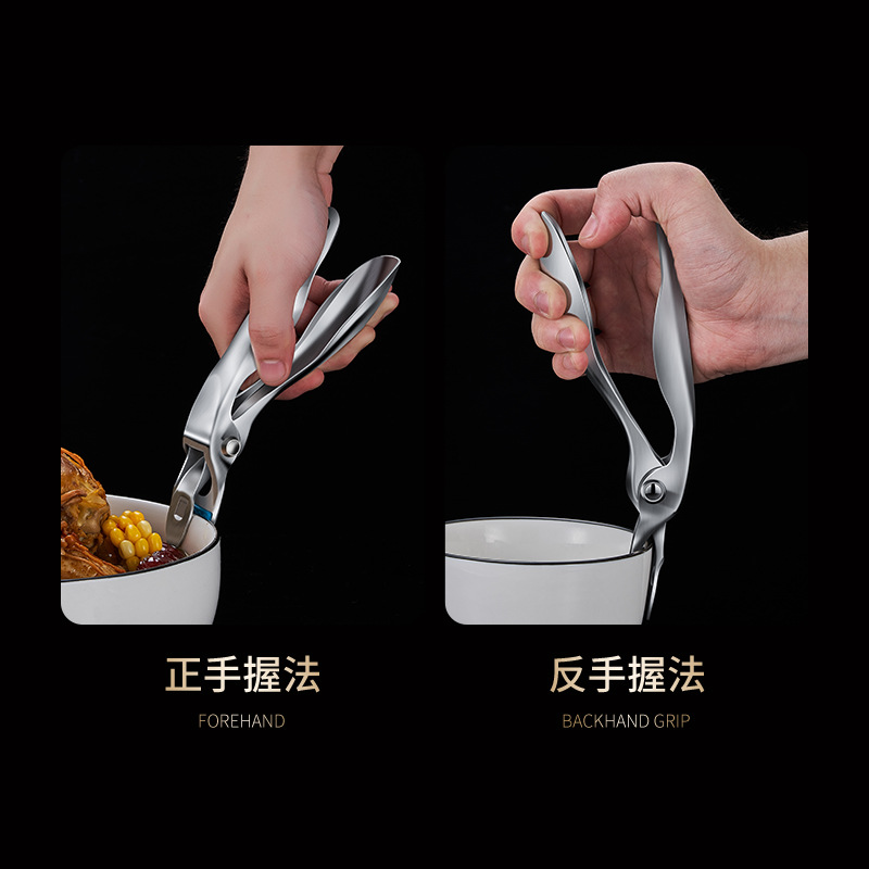304 Stainless Steel Anti-Ironing Clip Household Bowl And Dish Clip Multi-Functional Kitchen Tray Lift Bowl Clip Casserole Steamer Clip Application Scenario