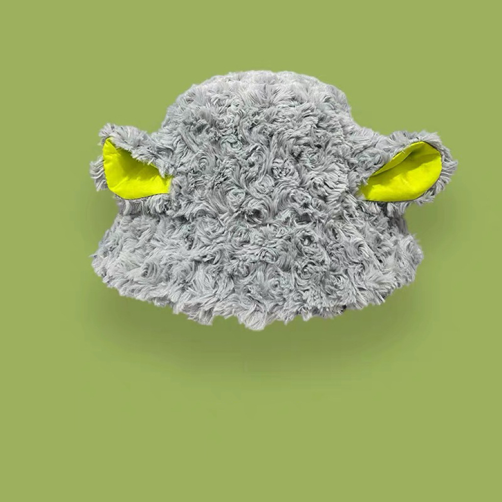 Cute Lamb Warm Plush Fisherman Hat Female Autumn And Winter Outing Day Sweet Soft Sister Age Reduction Hundred Sheep-Ear Basin Hat Application Scenario