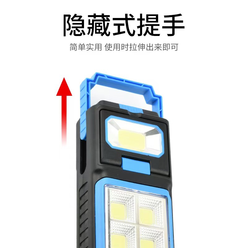 Cross-border new solar-powered charging multi-functional USB maintenance household portable emergency light camping tent work light details Picture