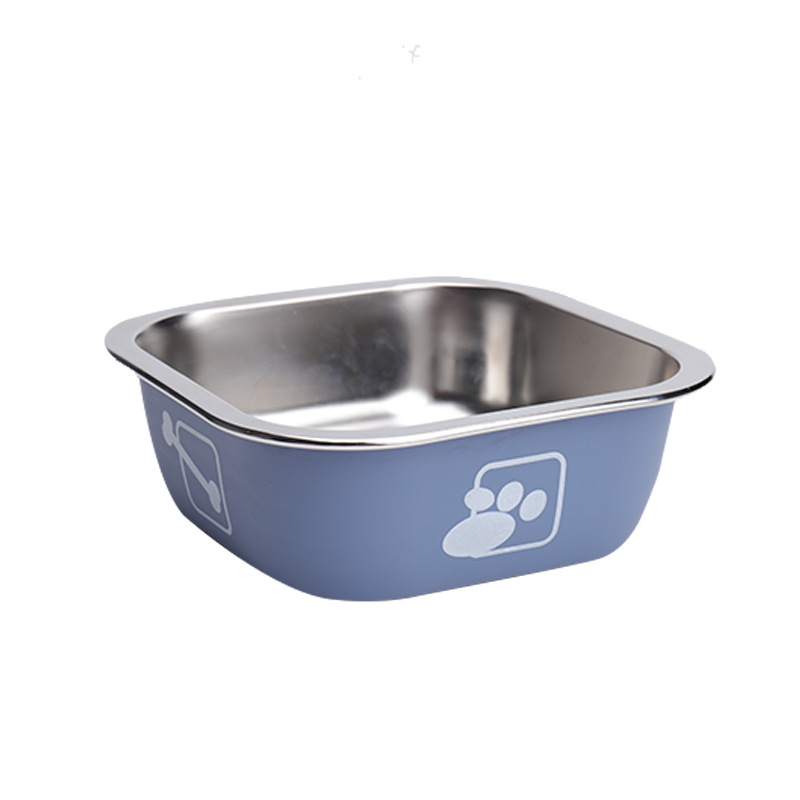 وعاء من الفولاذ المقاوم للصدأ مقاوم للانزلاق ومزود بمياه الشرب للكلاب Item Picture