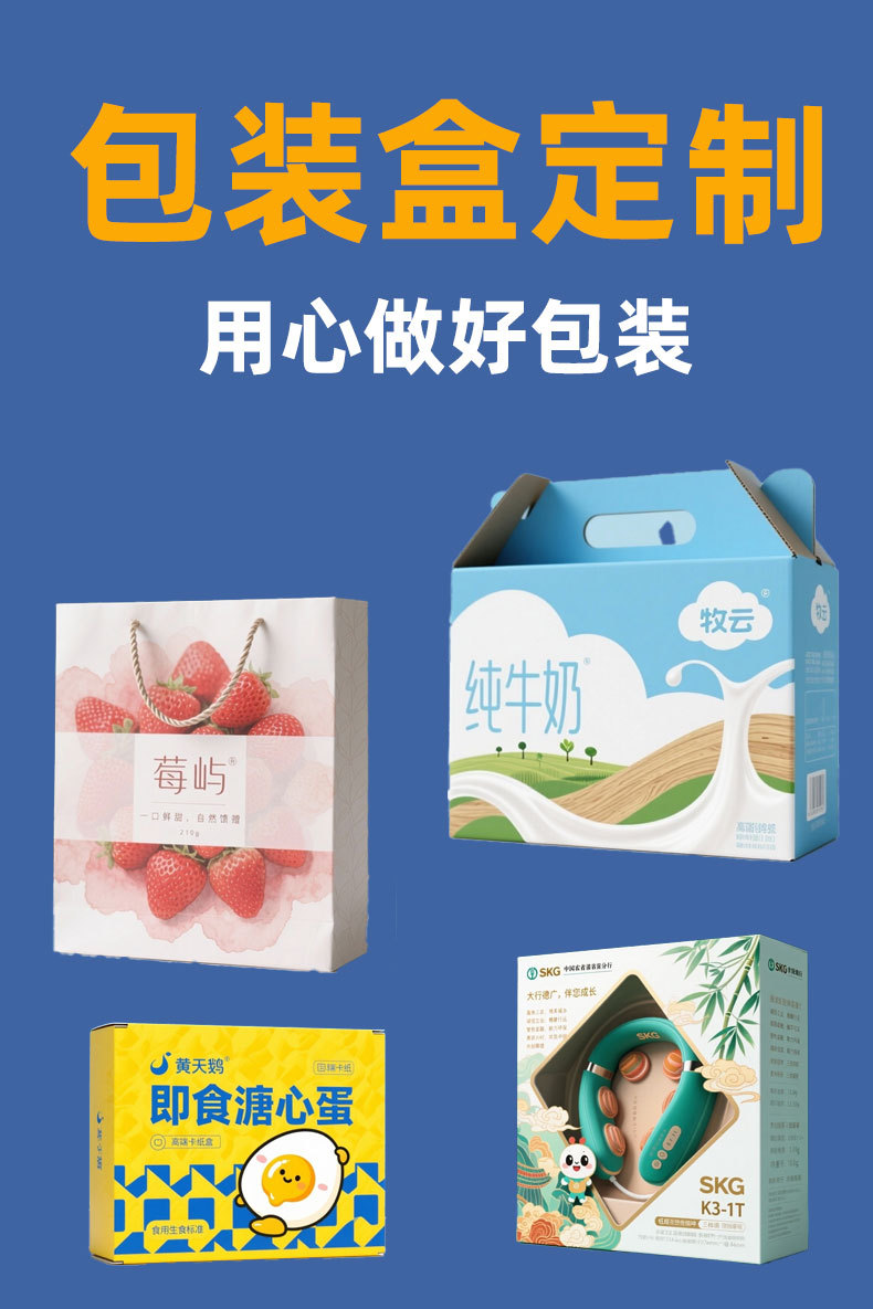 Customized packaging boxes for digital 3C accessories, mobile phone cases, Bluetooth headphones, data cables, electronic product color boxes, cross-border paper boxes pic 2