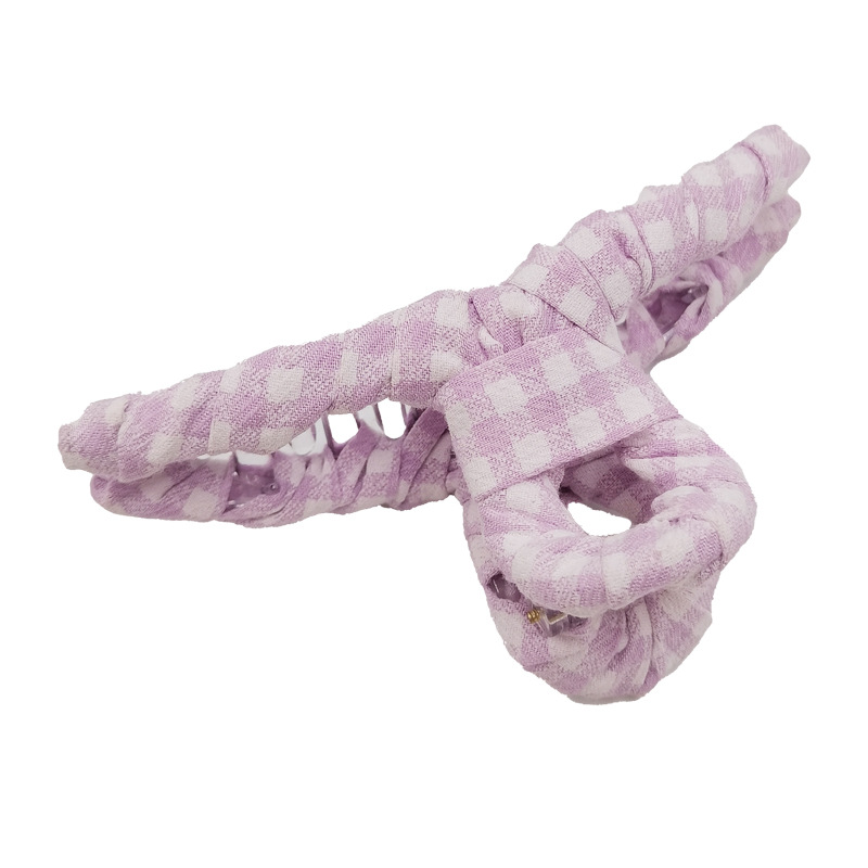Qiwei Accessories Exclusive Qiwei Accessories Exclusive Qiwei Accessories Cross-border Hair Accessories checkered gripper Cute gripper paired with anime decoration women's headwear and hair accessories Specification image