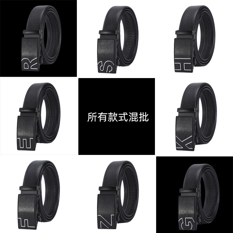 男士皮带 自动扣腰带商务休闲百搭服饰裤带地摊货皮带男 批发