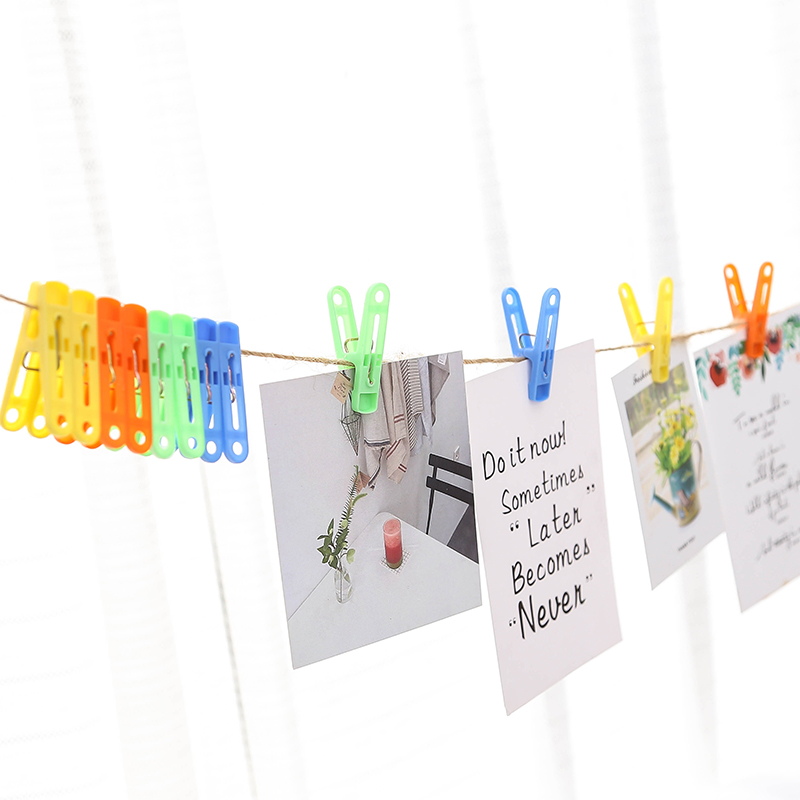 Economical Multi-Functional Clothespin Color Plastic Windproof Drying Clip Clothes Clip Drying Socks And Underwear Small Clip Application Scenario