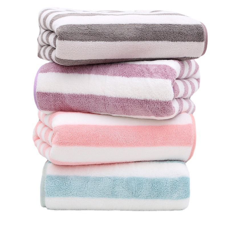 【LOVELY HOME】【 Hold Jia 】 Waist seal wide strip warp braided edge bath towel Extra thick adult bath towel Solid color high-density coral velvet gift Item Picture