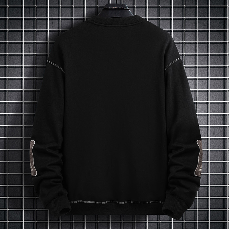 Men's long-sleeved T-shirt 2022 new style Korean-style trendy base layer, Chunqiu Trendy brand casual and versatile round-neck hoodie Specification image