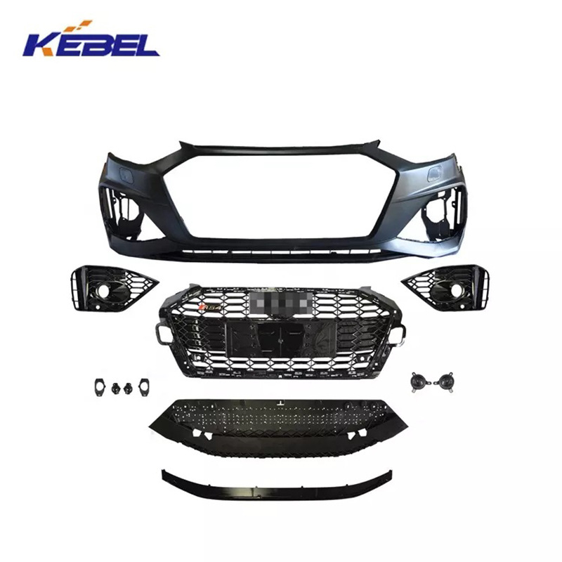 Applies To 20 21 Audi A4 Rs4 Front Bumper Set Front Bumper Assembly Bumper Wrap