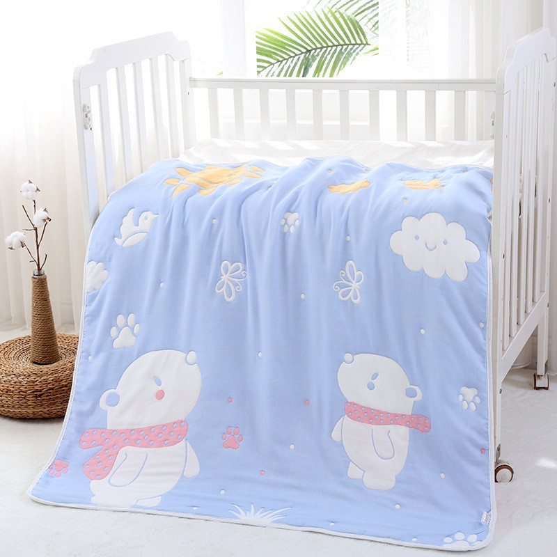 Ten Layers Of Gauze Baby Bath Towel Thickened Autumn And Winter Cute Rabbit Newborn Baby Blanket Towel Is Wholesale Factory Application Scenario