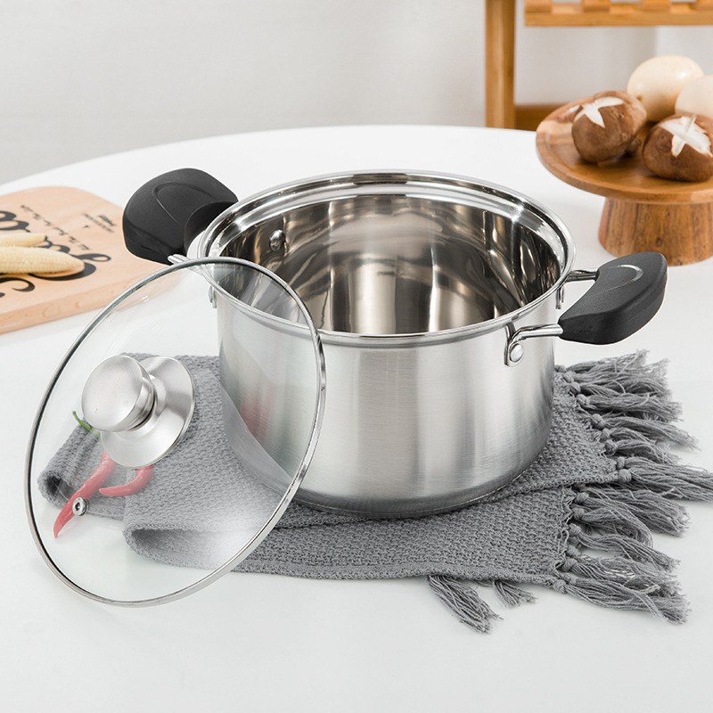 Chaozhou Hufa Stainless Steel Set Soup Pot Cross-border Export thickened double-ear soup pot Home Daily Use Creative gift details Picture