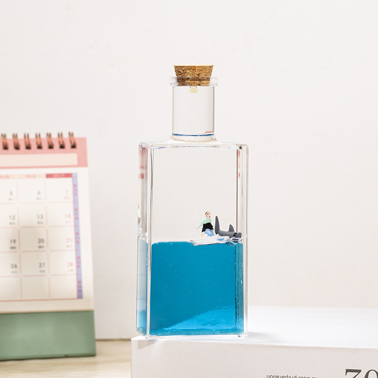 方形漂流瓶游轮漂浮入油油滴家居酒柜装饰品送同学生日礼物礼品详情8
