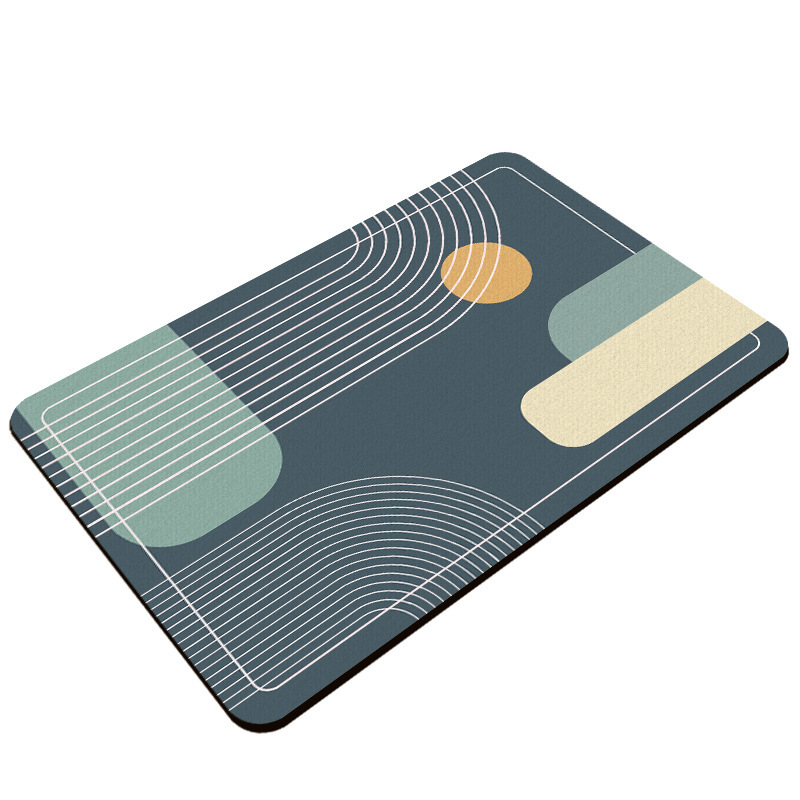 Bathroom household diatom mud quick-drying water-absorbing soft floor mat anti-slip toilet carpet factory direct sales Item Picture