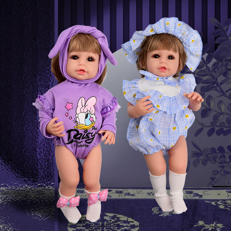 Wholesale of cross-border new rebirth doll full vinyl 55cm toy doll girl simulation baby Application Scenario