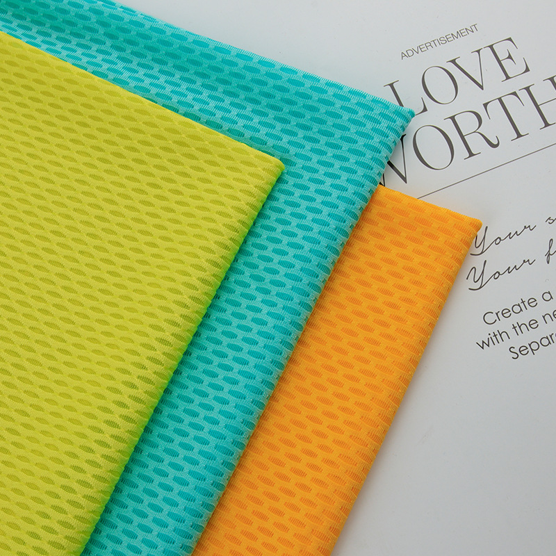 网纱布匹微弹/运动服饰/布料儿童韩版/网格片塑料/门牌号定制白底实物图