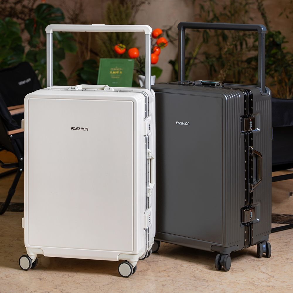 Wide handle suitcase, red wedding password case, male and female student travel luggage, swivel wheel suitcase, handle case