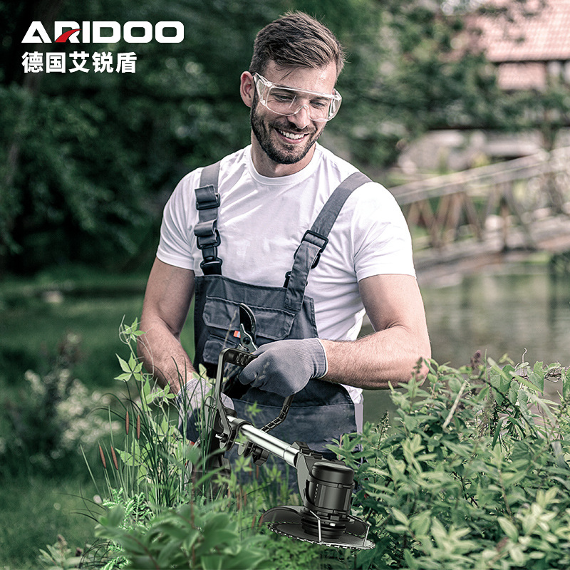 Germany Aridun Electric Mower Rechargeable Agricultural Lithium Electric Weeder Small Household Multi-Functional Lawn Mower Specification drawing