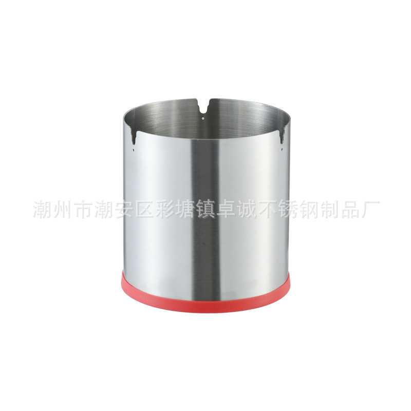 Creative extra-thick and raised stainless steel ashtray, light luxury gold, high-end black, windproof and shockproof, supports processing LOGO Item Picture