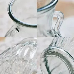 Home decoration Green creative three-dimensional transparent glass vase for flower centerpiece Specification drawing