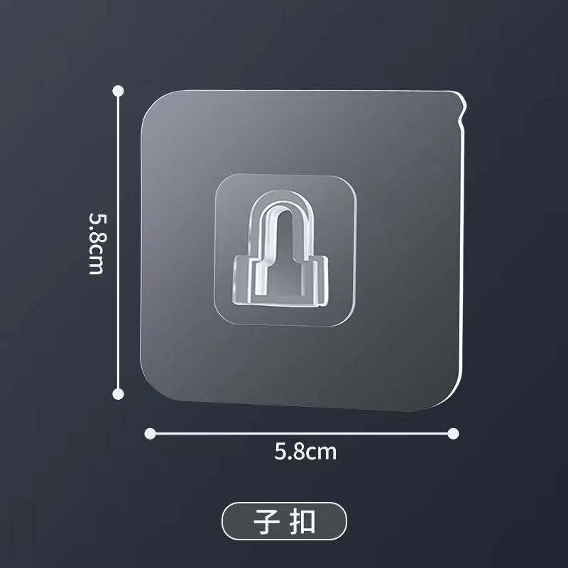 Strong Seamless Subfastener Punch Free Strip Hook Socket Retainer Wall-Mounted Adhesive Storage Hook Application Scenario