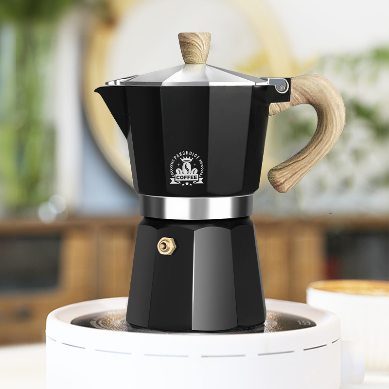 十角摩卡壶咖/浓缩煮咖啡机/拿铁咖啡器具产品图
