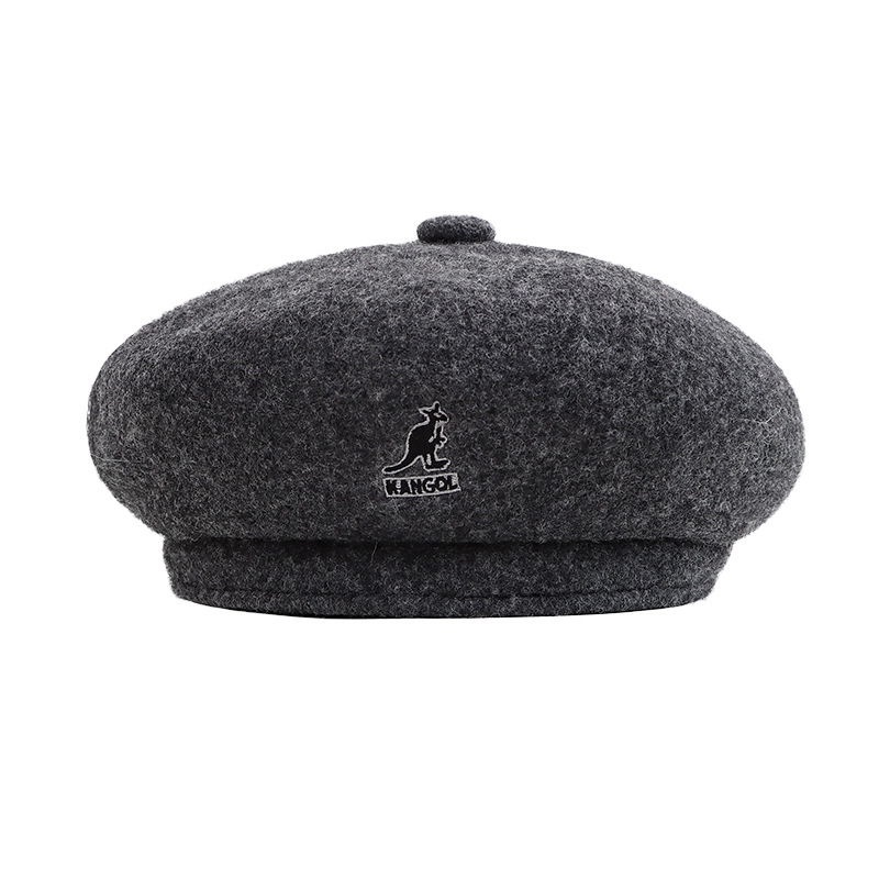 Korean Kangol Hats, Kangaroo Berets, Winter Hats, Wool Warm Hats, Korean Version Berets, Female Painter Hats Item Picture