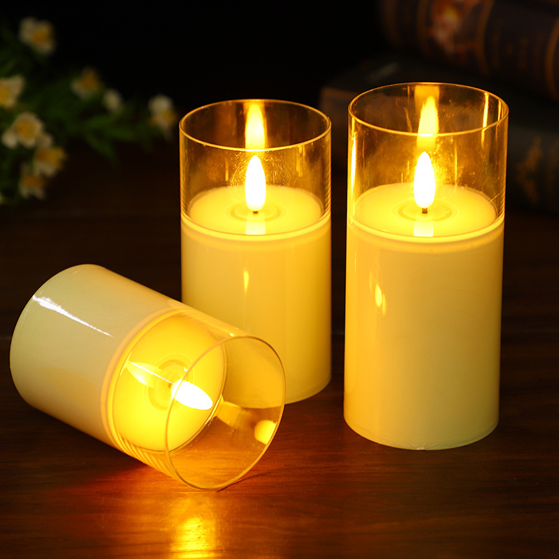 Manufacturers direct led with cup electronic candle smokeless creative wedding road lead warhead simulation candle lamp wholesale thumbnail