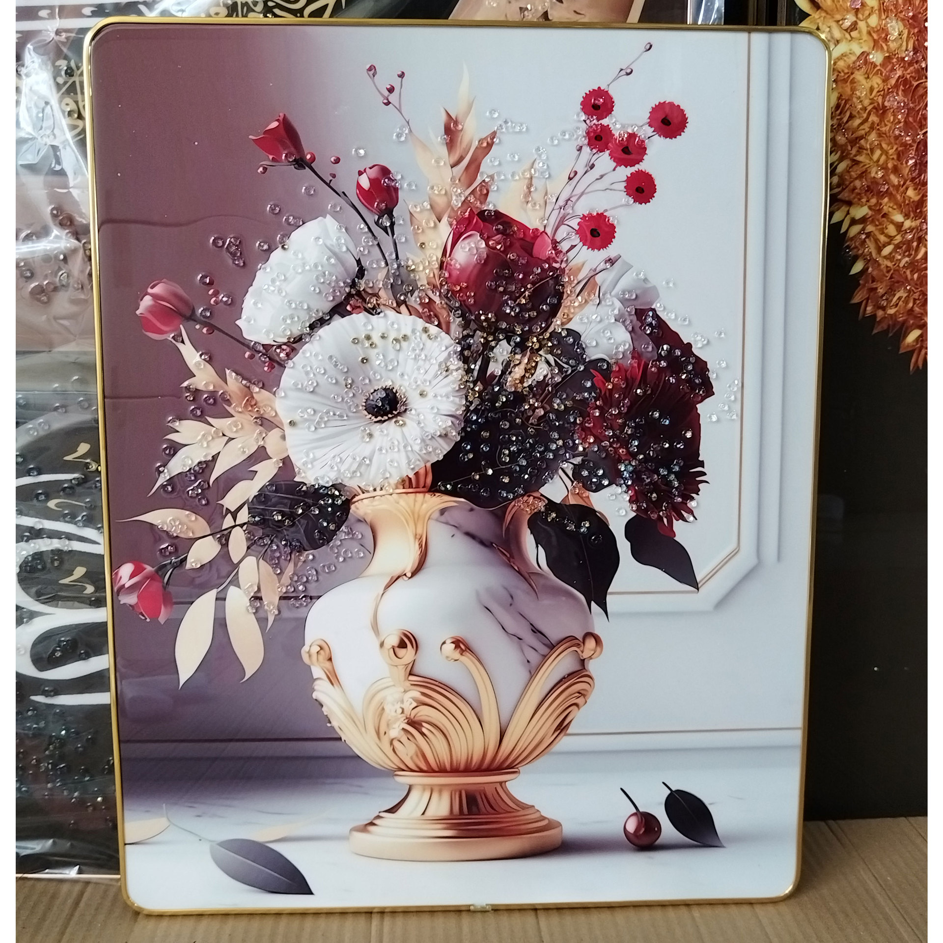 装饰画/蝴蝶标本/现代简约挂画/肌理画/客厅装饰画手绘细节图