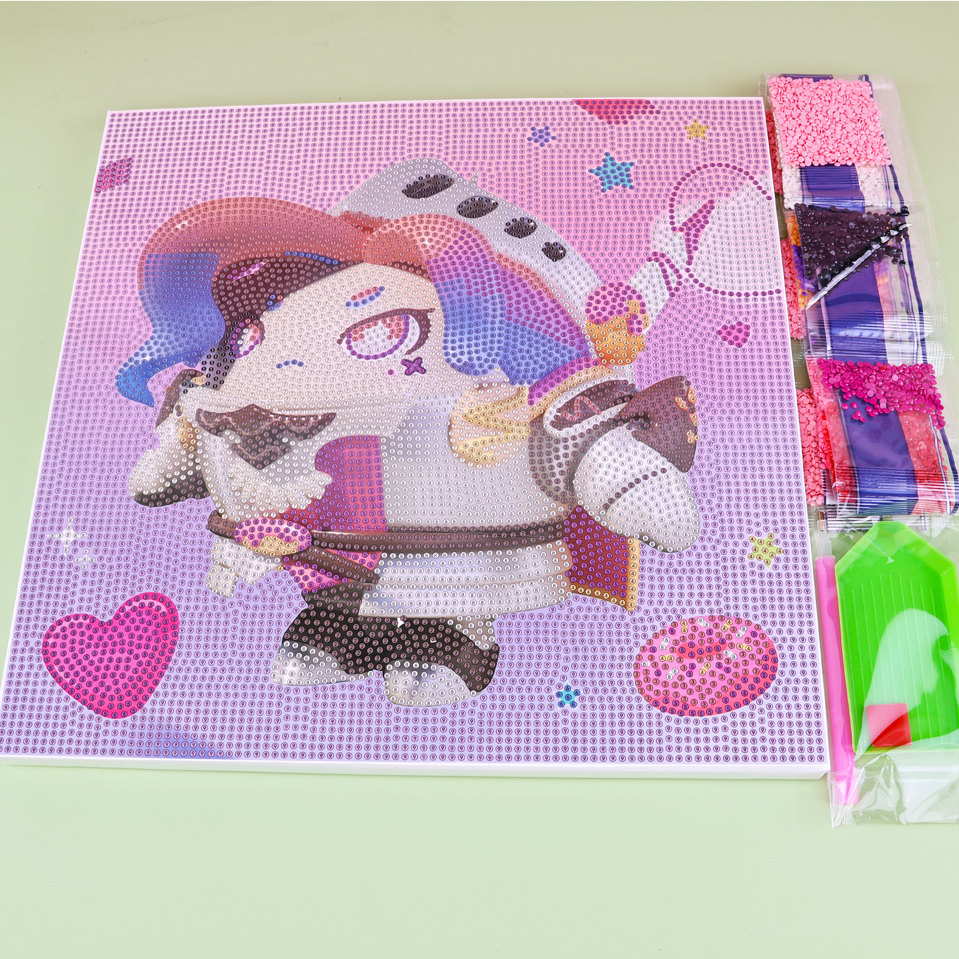Diy Full Diamond Picture Frame 30*30 Diamond Painting A Variety Of Styles At Will With Exercise Hands-On Coordination Application Scenario