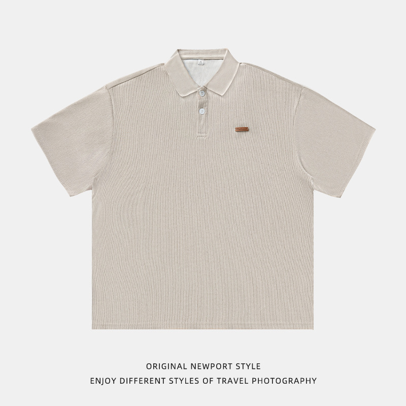 短袖/国潮/t恤男士短袖潮流/t恤男士宽松潮流/冰棉体桖白底实物图