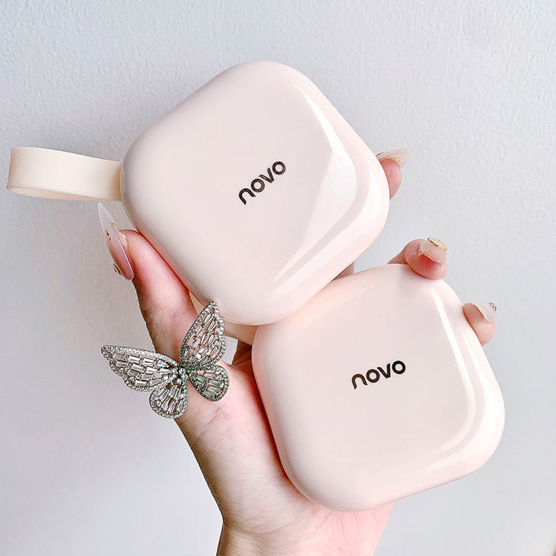 Novo Powder Oil Control Set Lasting Waterproof, Perspiration Resistant Makeup Dry Powder Set Powder Brand Authentic Honey Powder Loose Powder