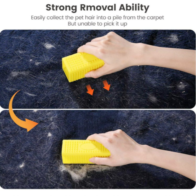 Pet hair roller cleaner, cat and dog grooming brush, hair removal tool, pet bathing brush, hair remover Specification image