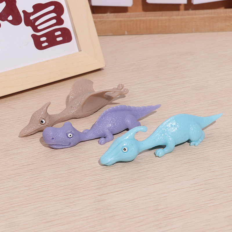 New Quirky Creative Fingertip Stress Relief Toy Catapult Dinosaur Kids Cheer Up Toy details Picture