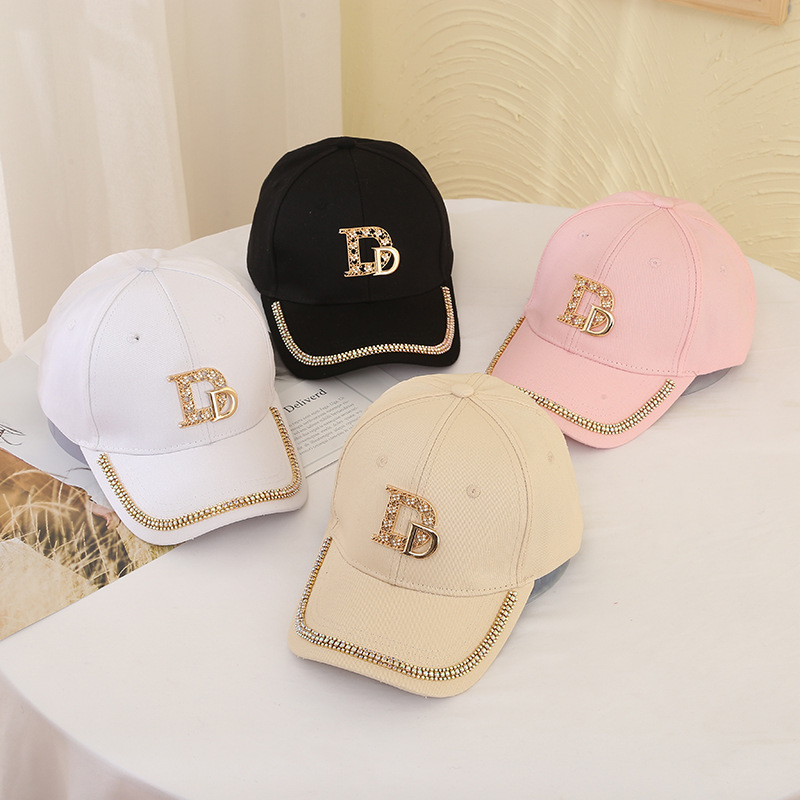 Hat Women Spring All The Trend Net Red With The Same Baseball Cap Summer New Letter Embroidery Fashion Cap Men And Women So Cap Summer Hat Specification drawing