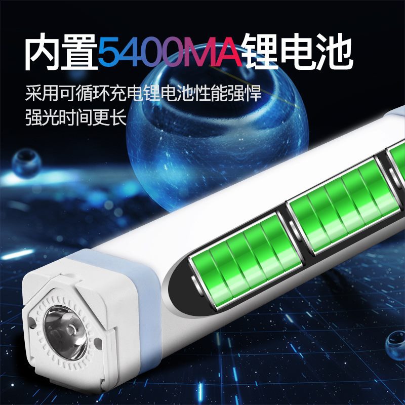 Emergency lights, household USB rechargeable LED tubes, wireless lighting, magnetic attraction, outdoor night market, street stalls, super bright details Picture